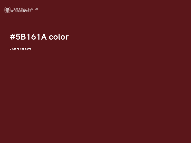 #5B161A color image