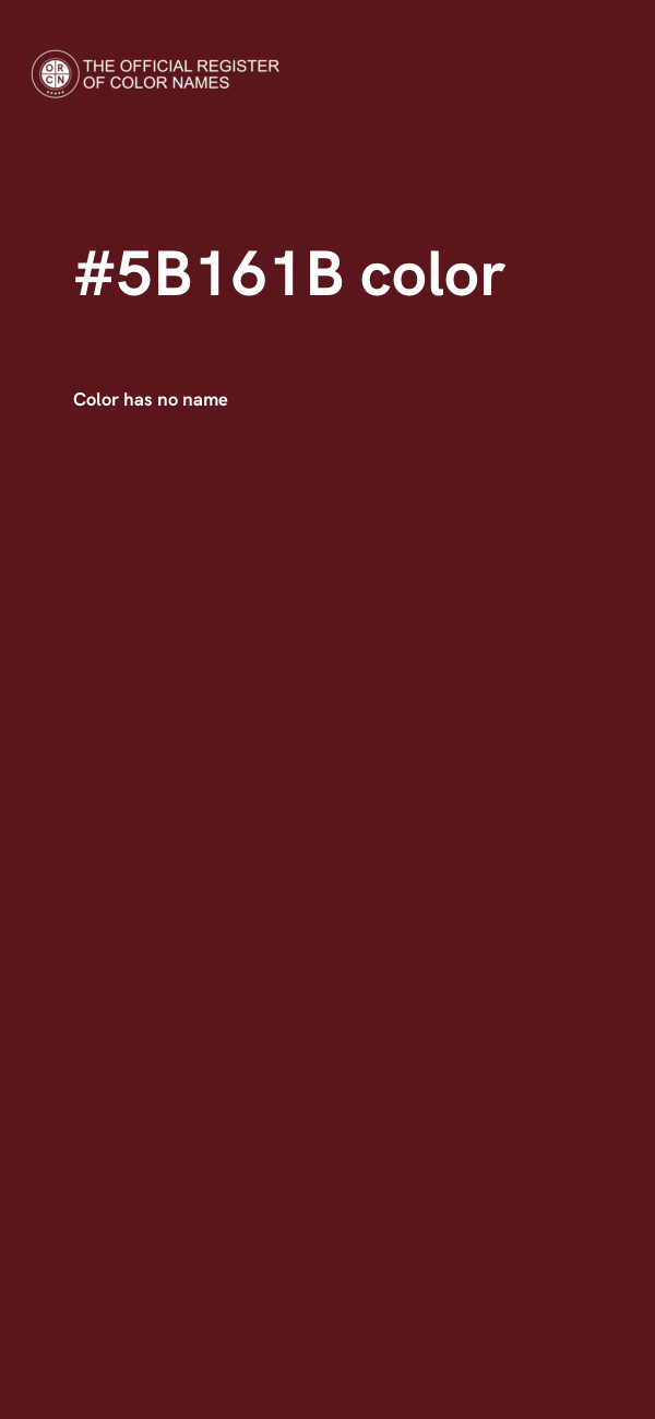 #5B161B color image