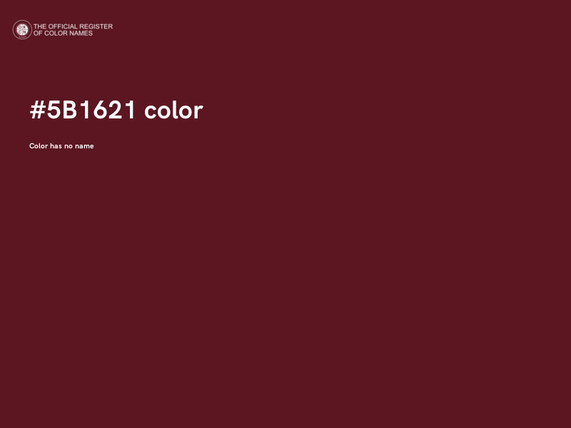 #5B1621 color image