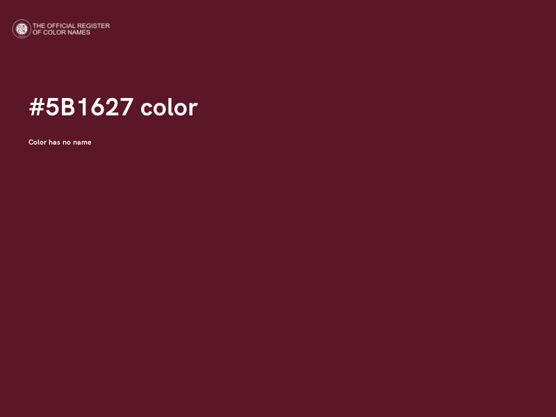 #5B1627 color image