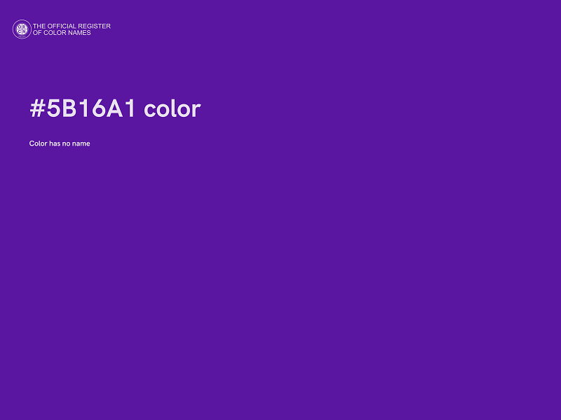 #5B16A1 color image