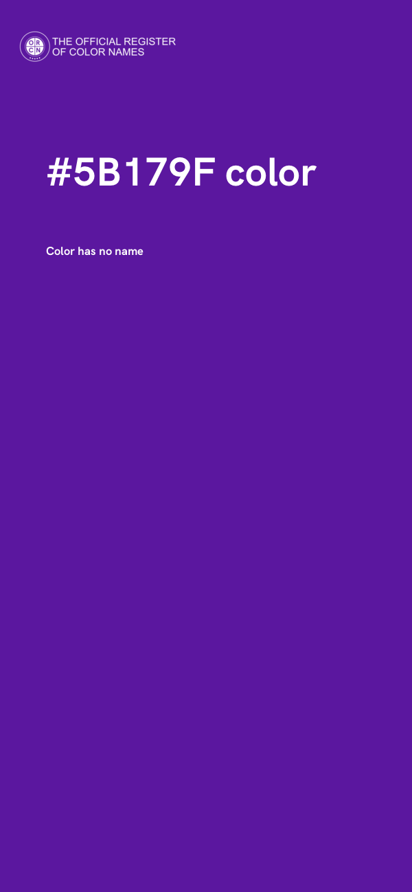 #5B179F color image
