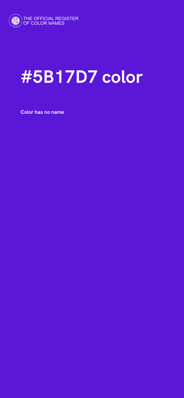 #5B17D7 color image