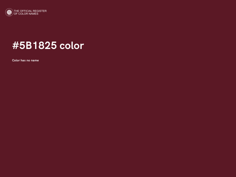#5B1825 color image