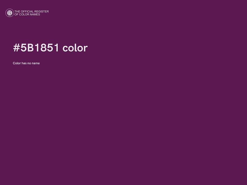 #5B1851 color image