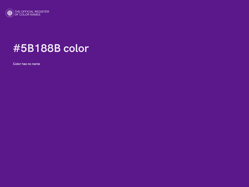 #5B188B color image