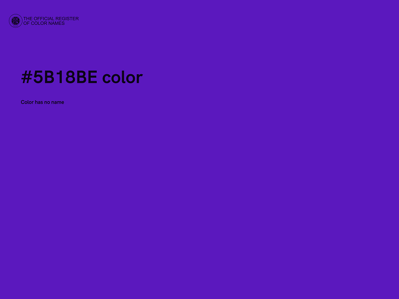 #5B18BE color image