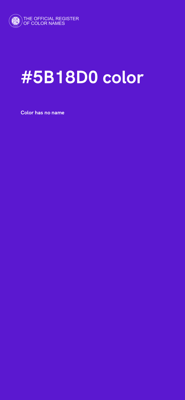 #5B18D0 color image