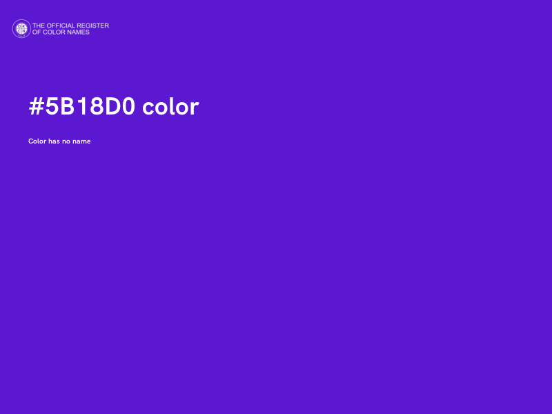 #5B18D0 color image