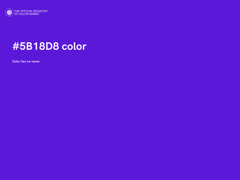 #5B18D8 color image