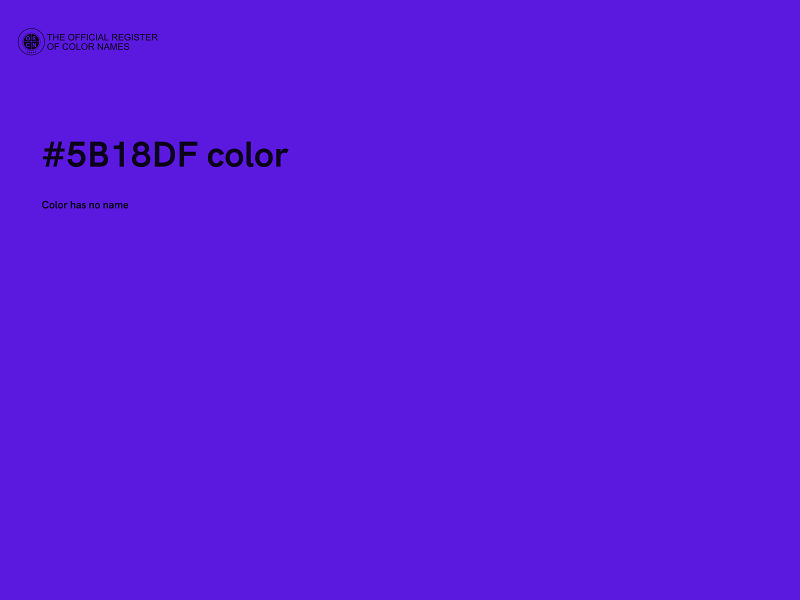 #5B18DF color image