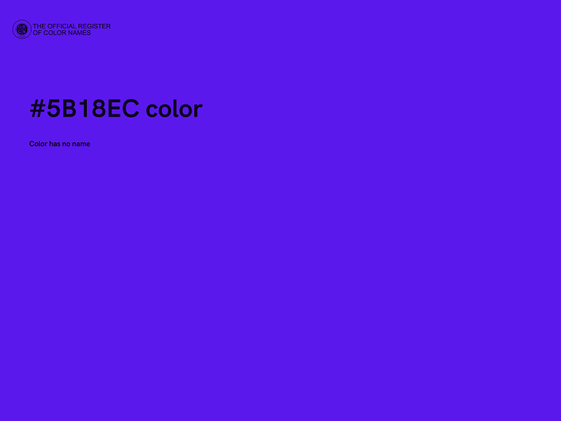 #5B18EC color image