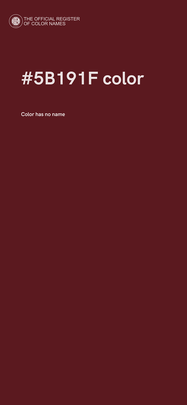 #5B191F color image