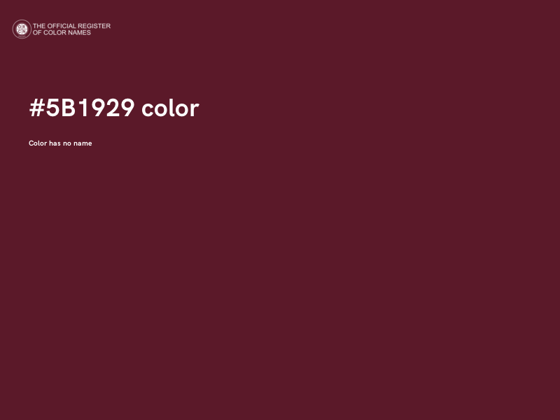 #5B1929 color image