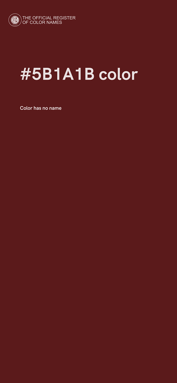 #5B1A1B color image