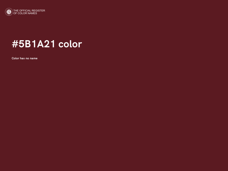 #5B1A21 color image