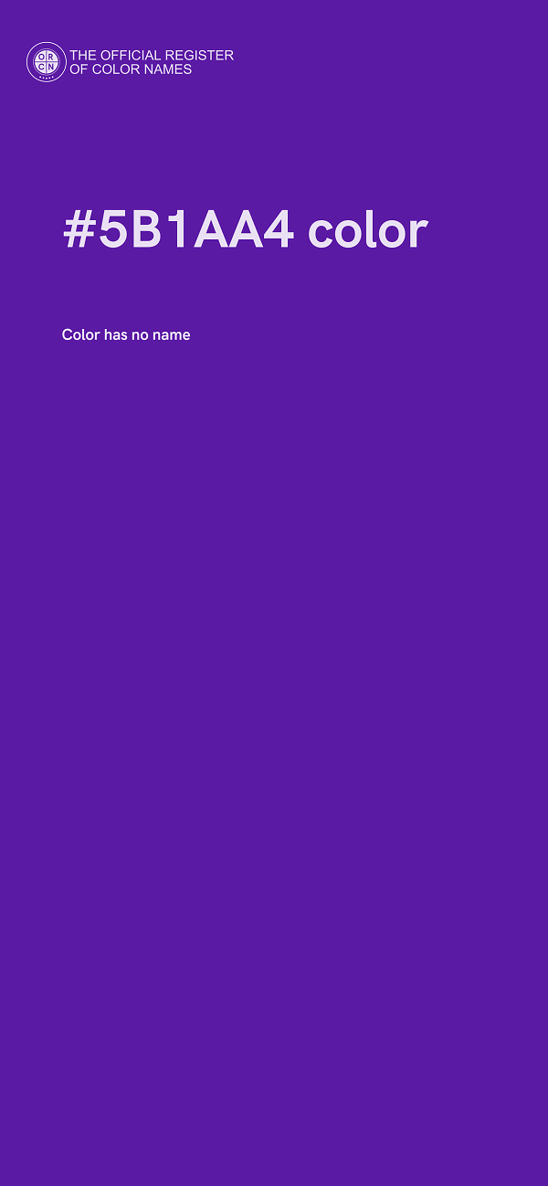 #5B1AA4 color image