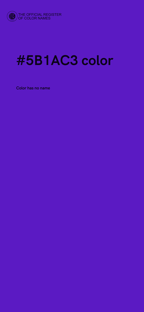 #5B1AC3 color image