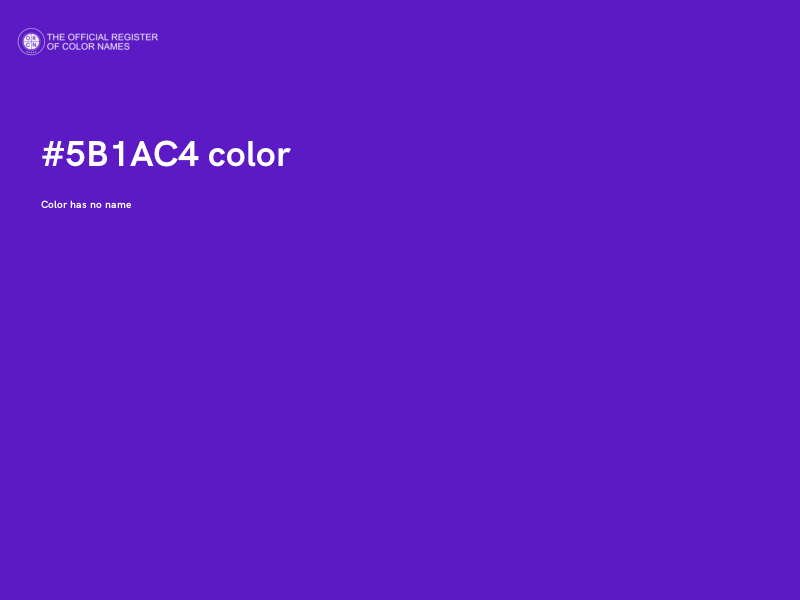 #5B1AC4 color image