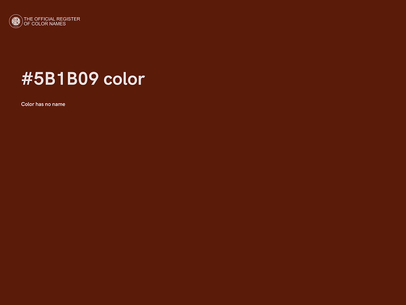 #5B1B09 color image