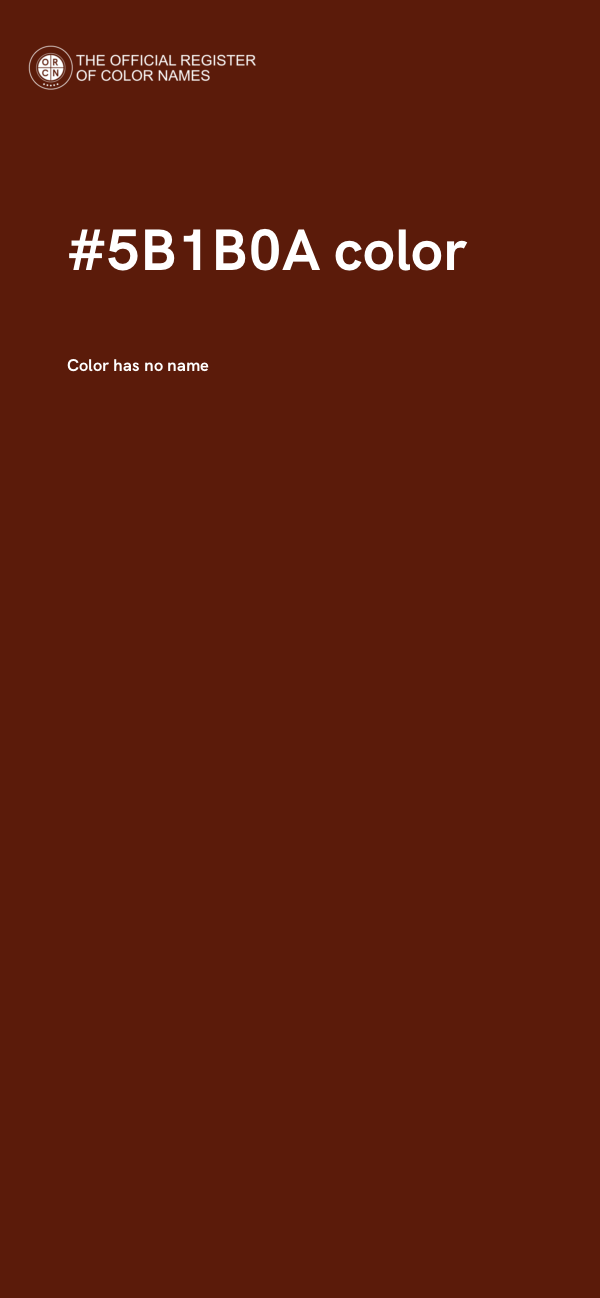 #5B1B0A color image