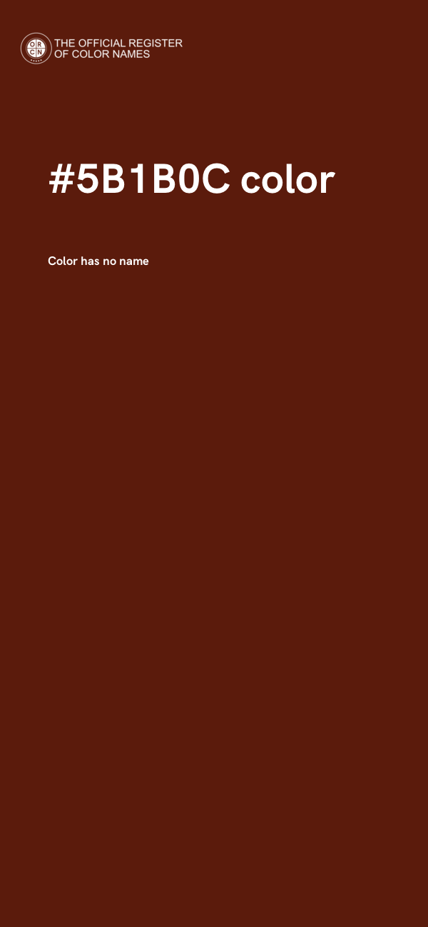 #5B1B0C color image