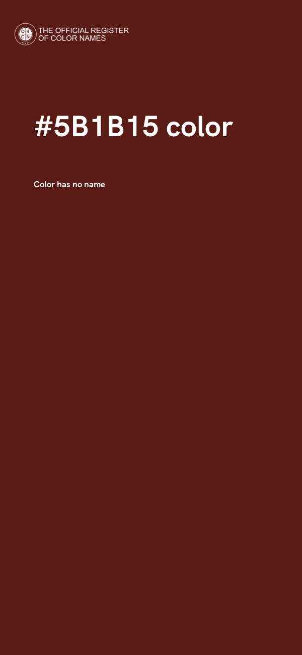 #5B1B15 color image