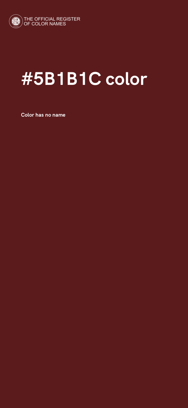 #5B1B1C color image