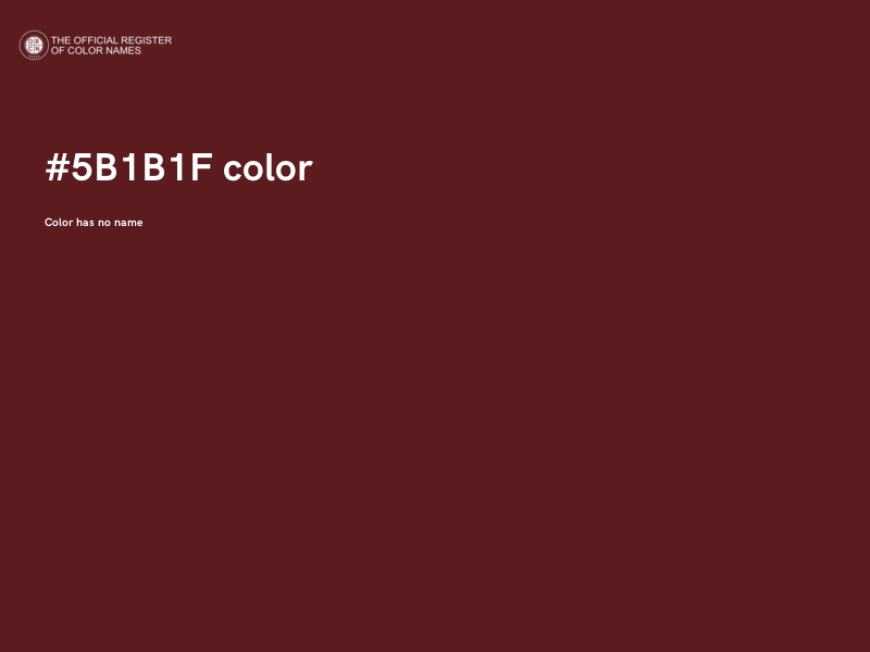 #5B1B1F color image