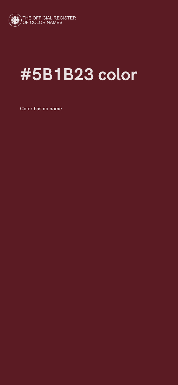 #5B1B23 color image