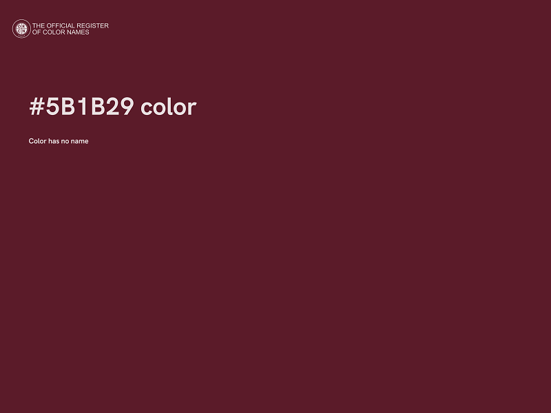 #5B1B29 color image