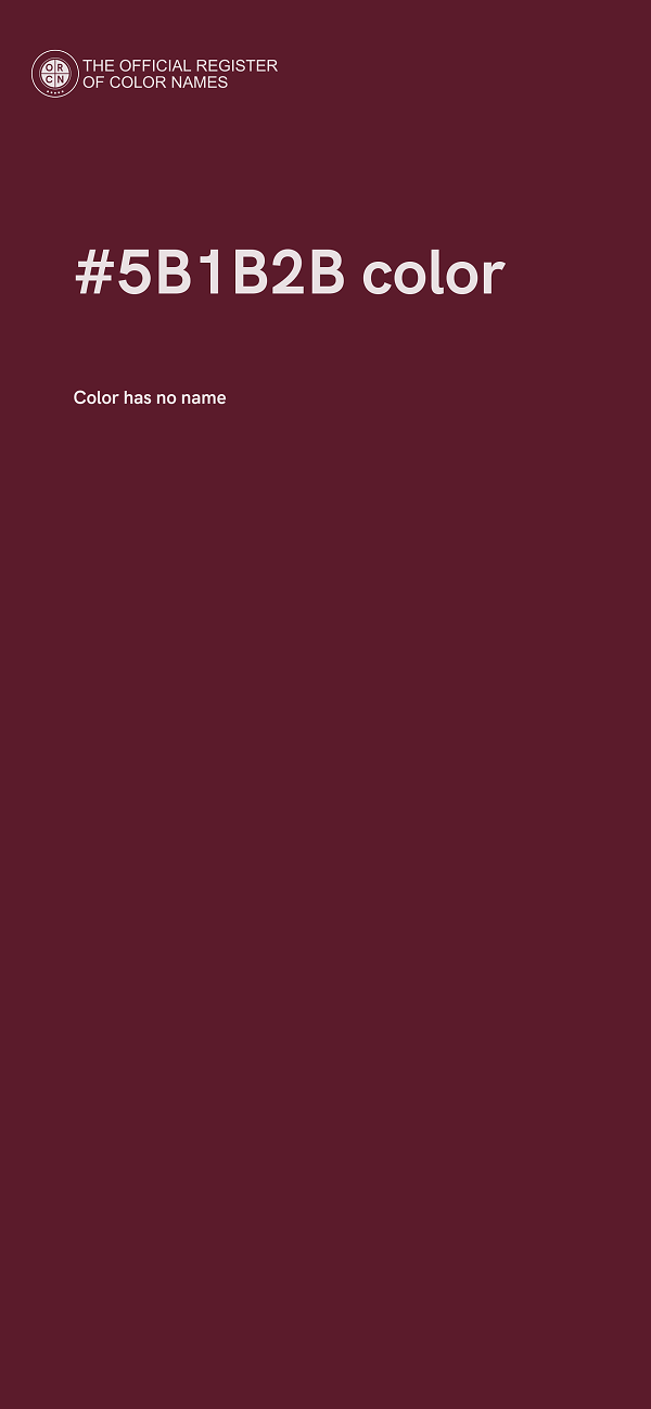 #5B1B2B color image