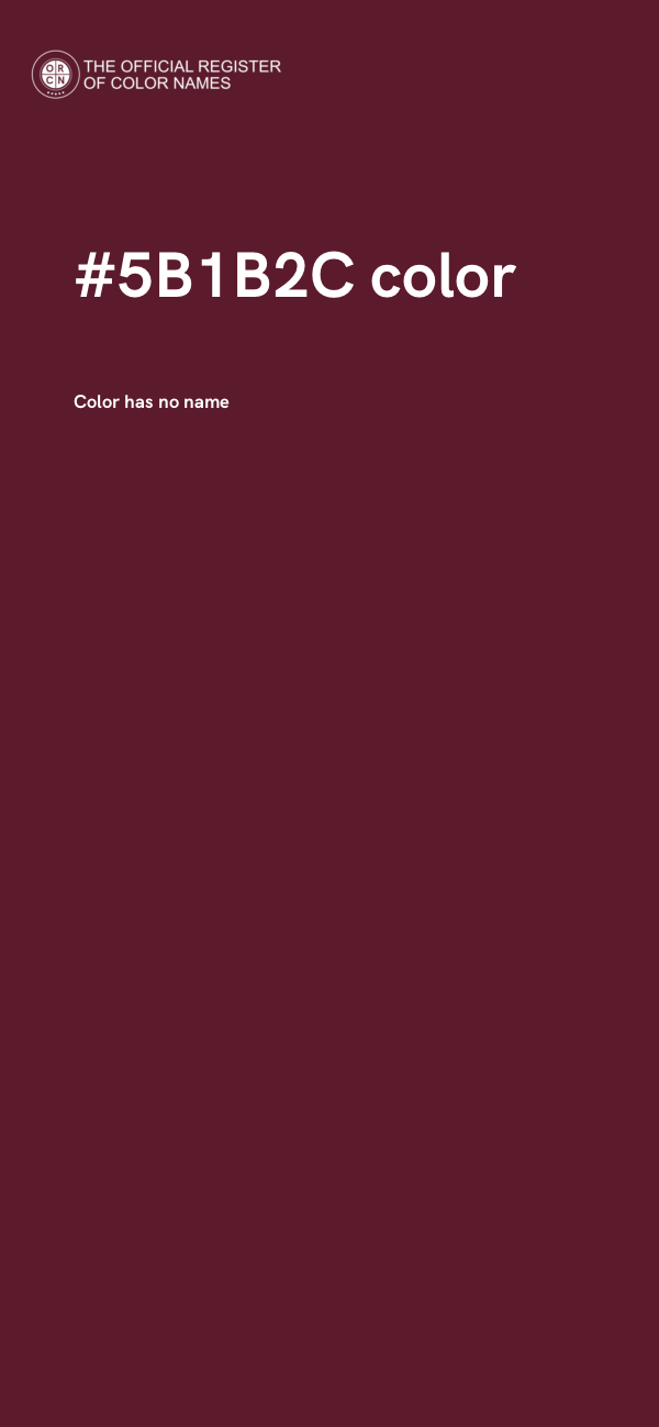 #5B1B2C color image