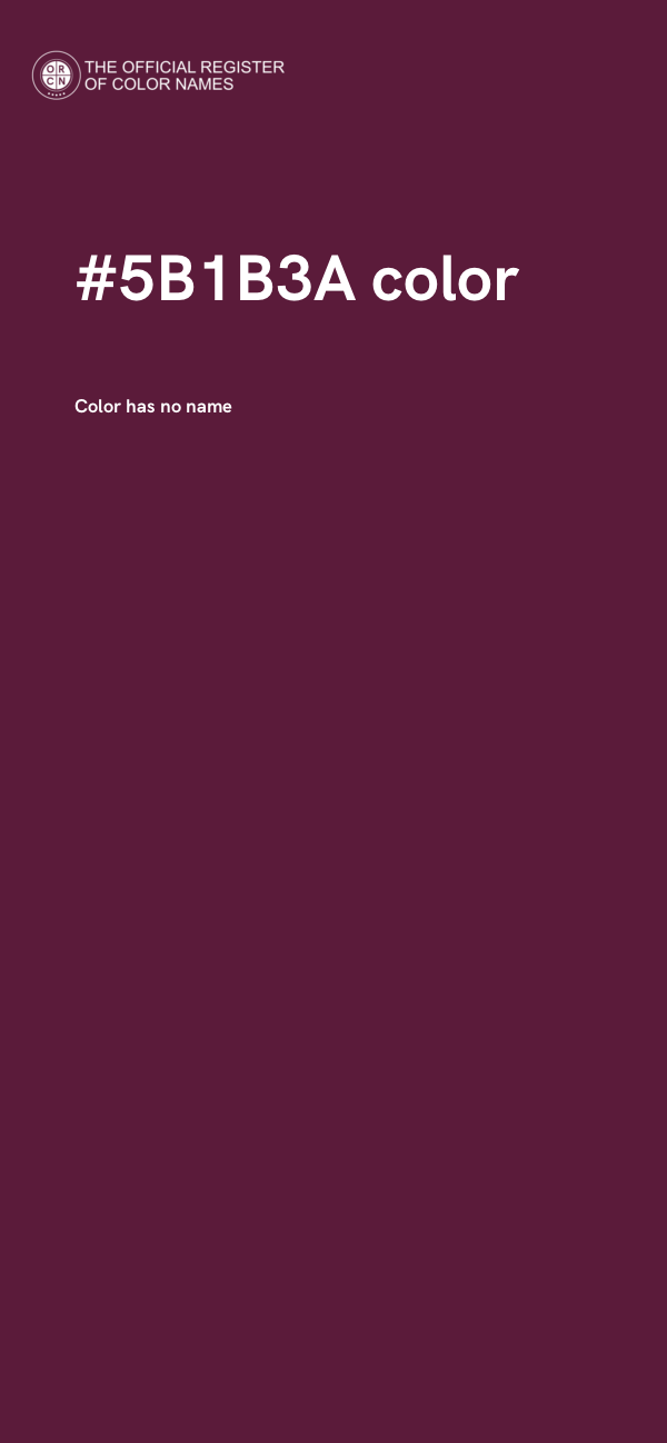 #5B1B3A color image