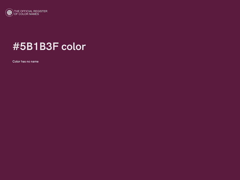 #5B1B3F color image