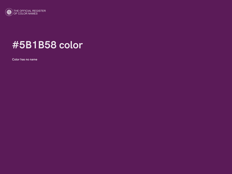 #5B1B58 color image