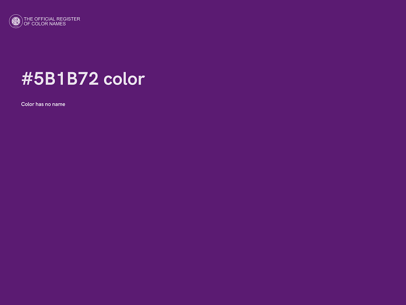 #5B1B72 color image