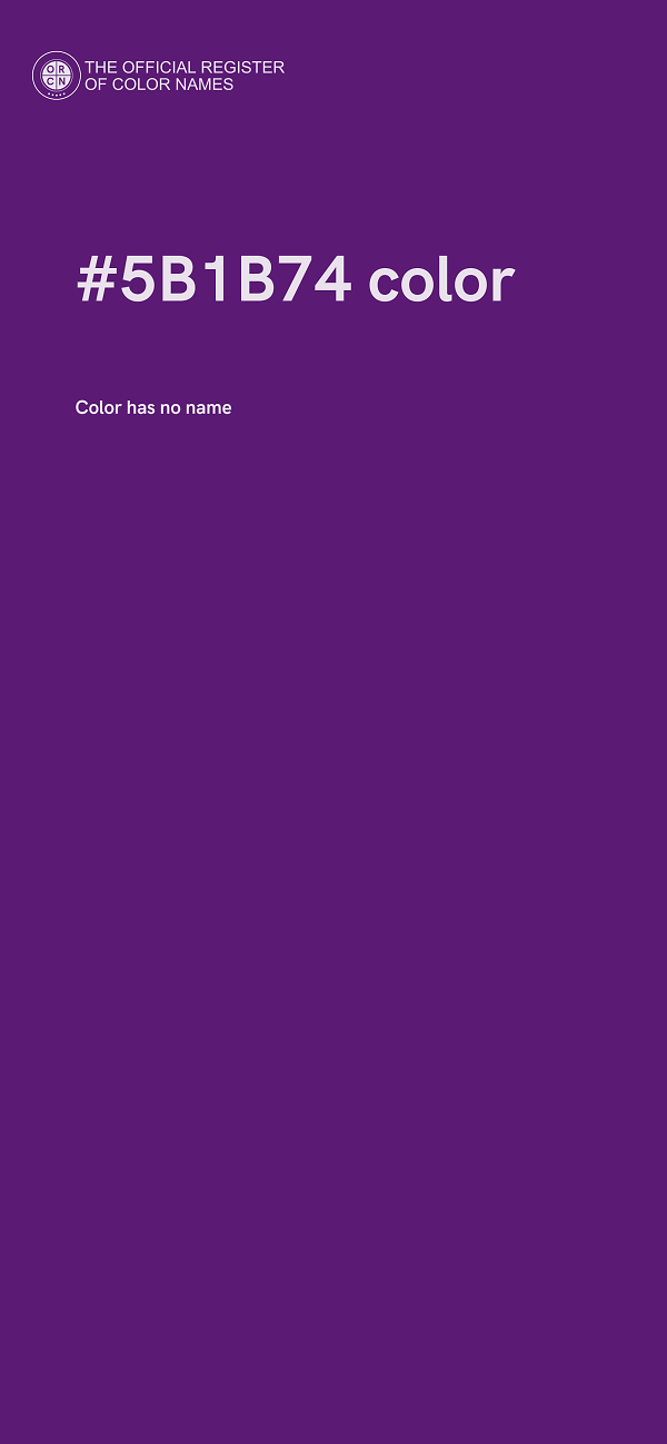 #5B1B74 color image