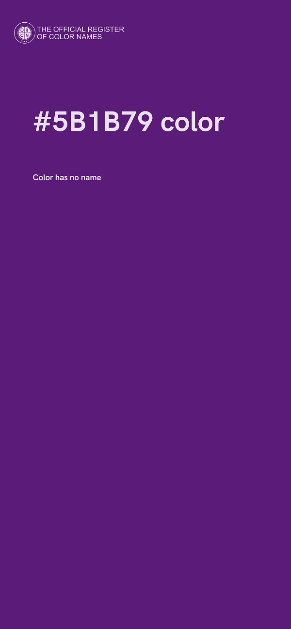 #5B1B79 color image