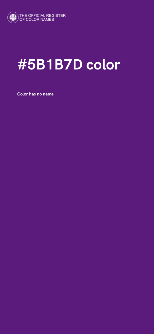 #5B1B7D color image