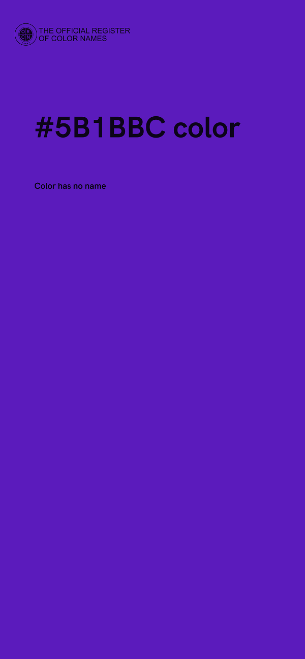 #5B1BBC color image