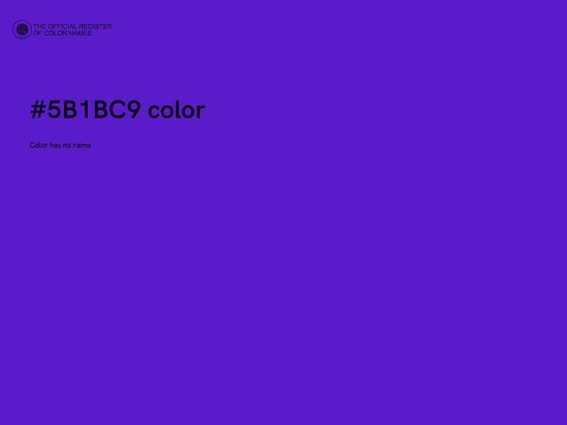 #5B1BC9 color image