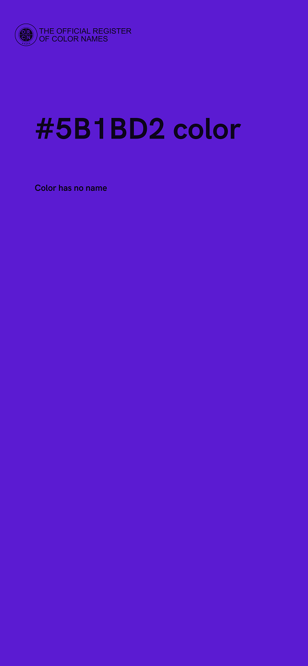 #5B1BD2 color image