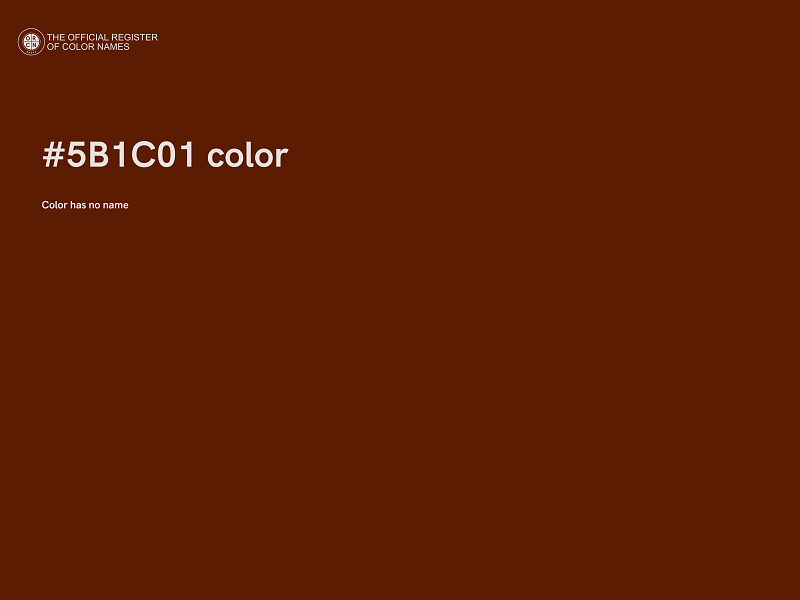 #5B1C01 color image