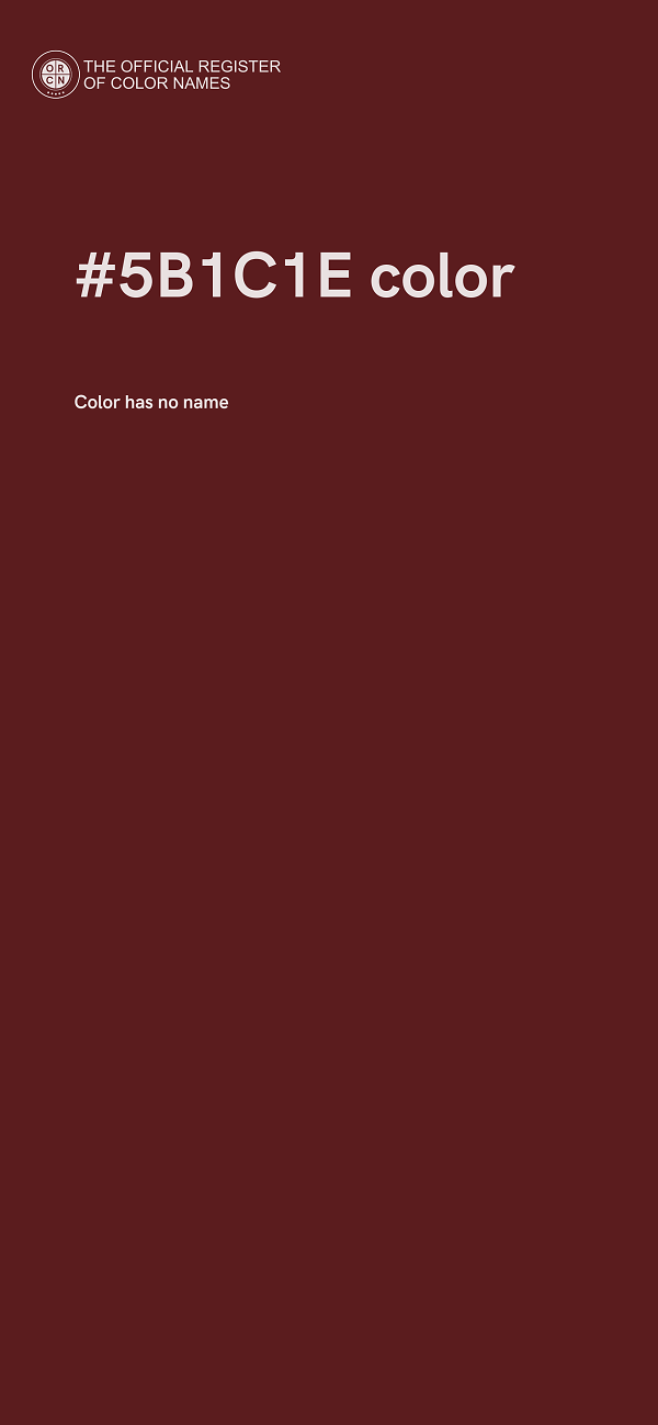 #5B1C1E color image