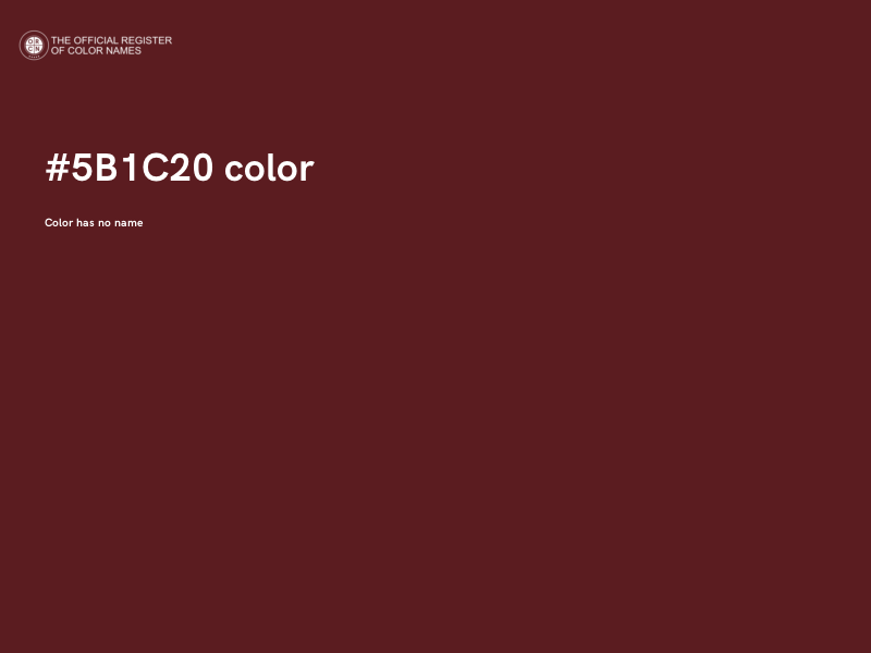 #5B1C20 color image