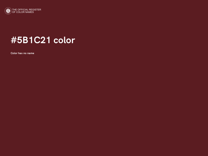 #5B1C21 color image