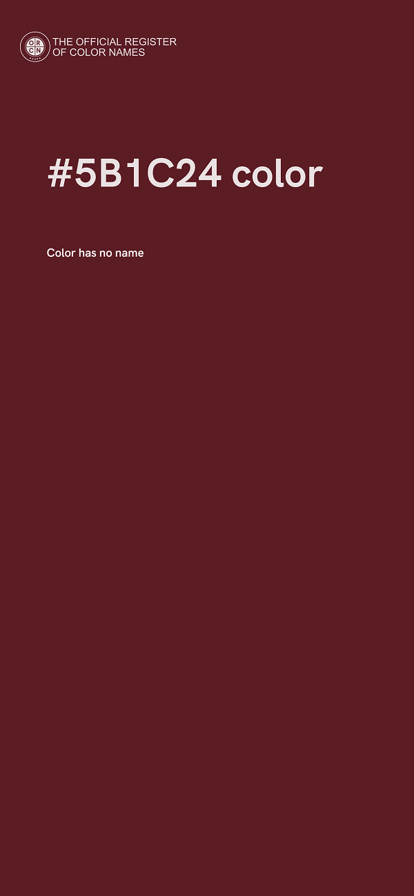 #5B1C24 color image