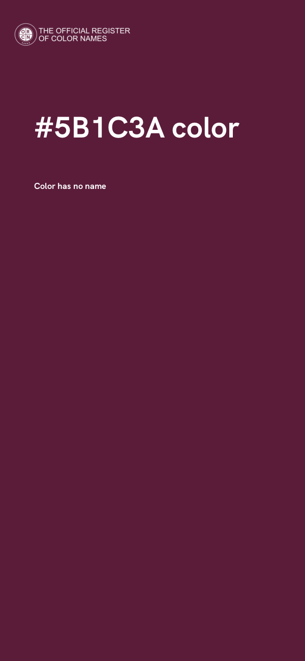 #5B1C3A color image