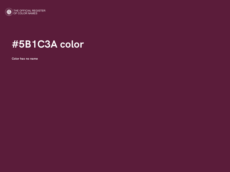 #5B1C3A color image